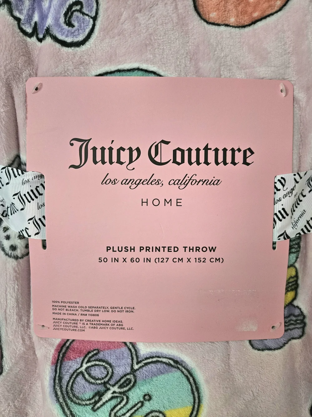 Juicy Couture Plush Throw